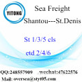 Shantou Port LCL Consolidation To St.Denis